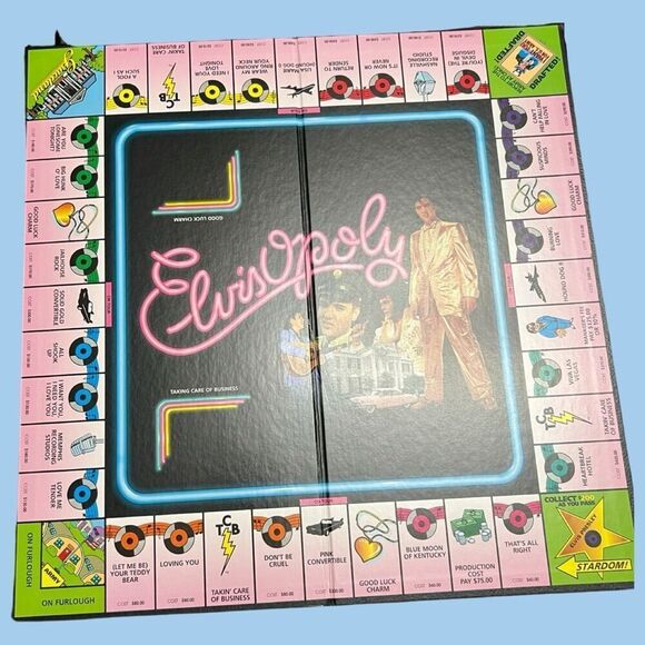Vintage 1995 Elvisopoly Elvis Presley Monopoly Board Game Complete - Picture 3 of 4